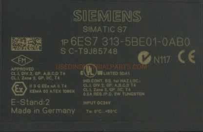 Siemens 6ES7 313-5BE01-0AB0 Compact CPU313C-Compact CPU-AD-03-07-Used Industrial Parts