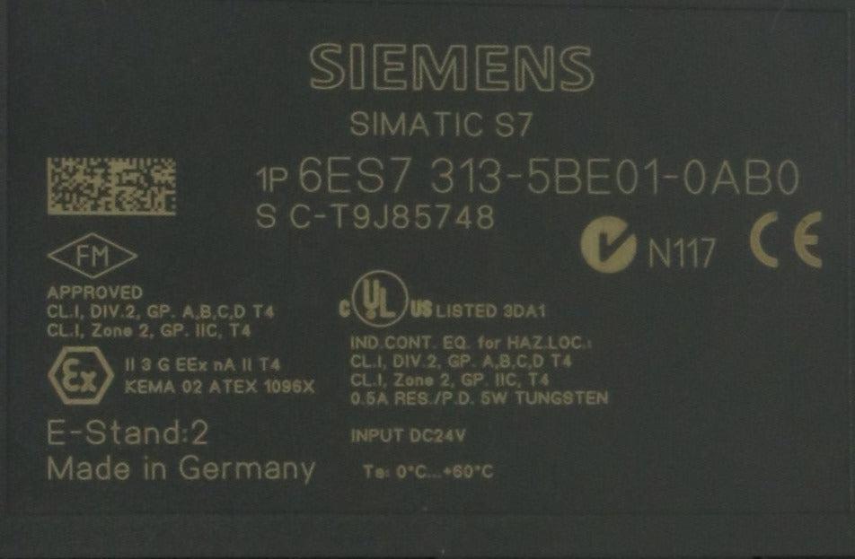 Siemens 6ES7 313-5BE01-0AB0 Compact CPU313C-Compact CPU-Used Industrial Parts