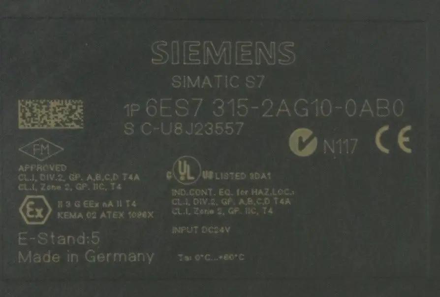 Siemens 6ES7 315-2AG10-0AB0 CPU Module-CPU Module-Used Industrial Parts