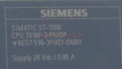 Siemens 6ES7 516-3FN01-0AB0 CPU Module-CPU Module-AC-07-05-Used Industrial Parts