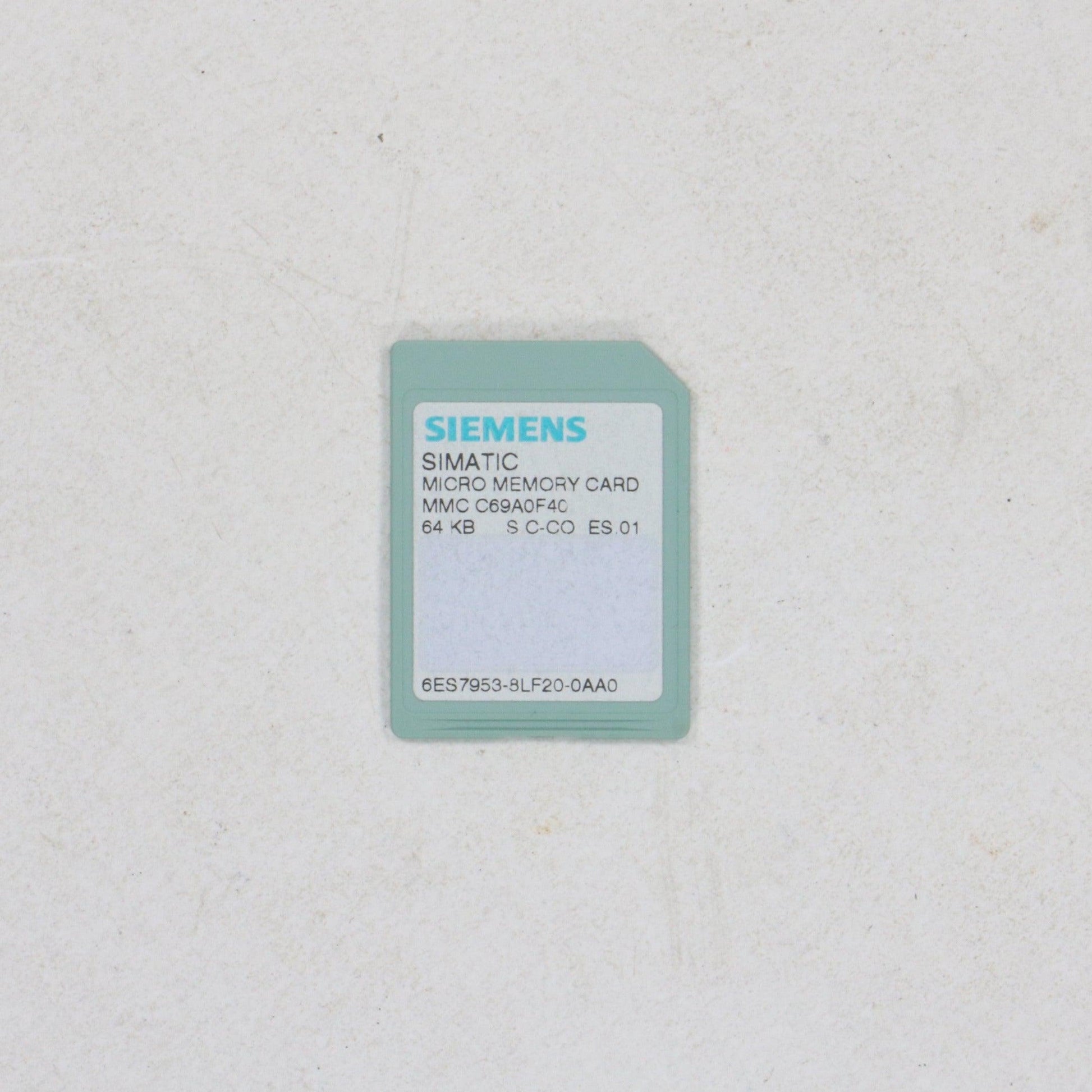 Siemens 6ES7953-8LF20-0AA0 Micro Memory Card-Micro Memory Card-Used Industrial Parts