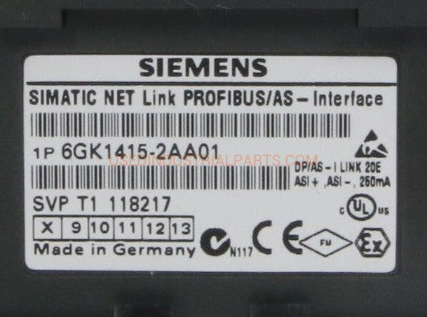 Siemens 6GK1415-2AA01 PROFIBUS/AS Interface-Network Interface Module-AE-03-02-01-Used Industrial Parts