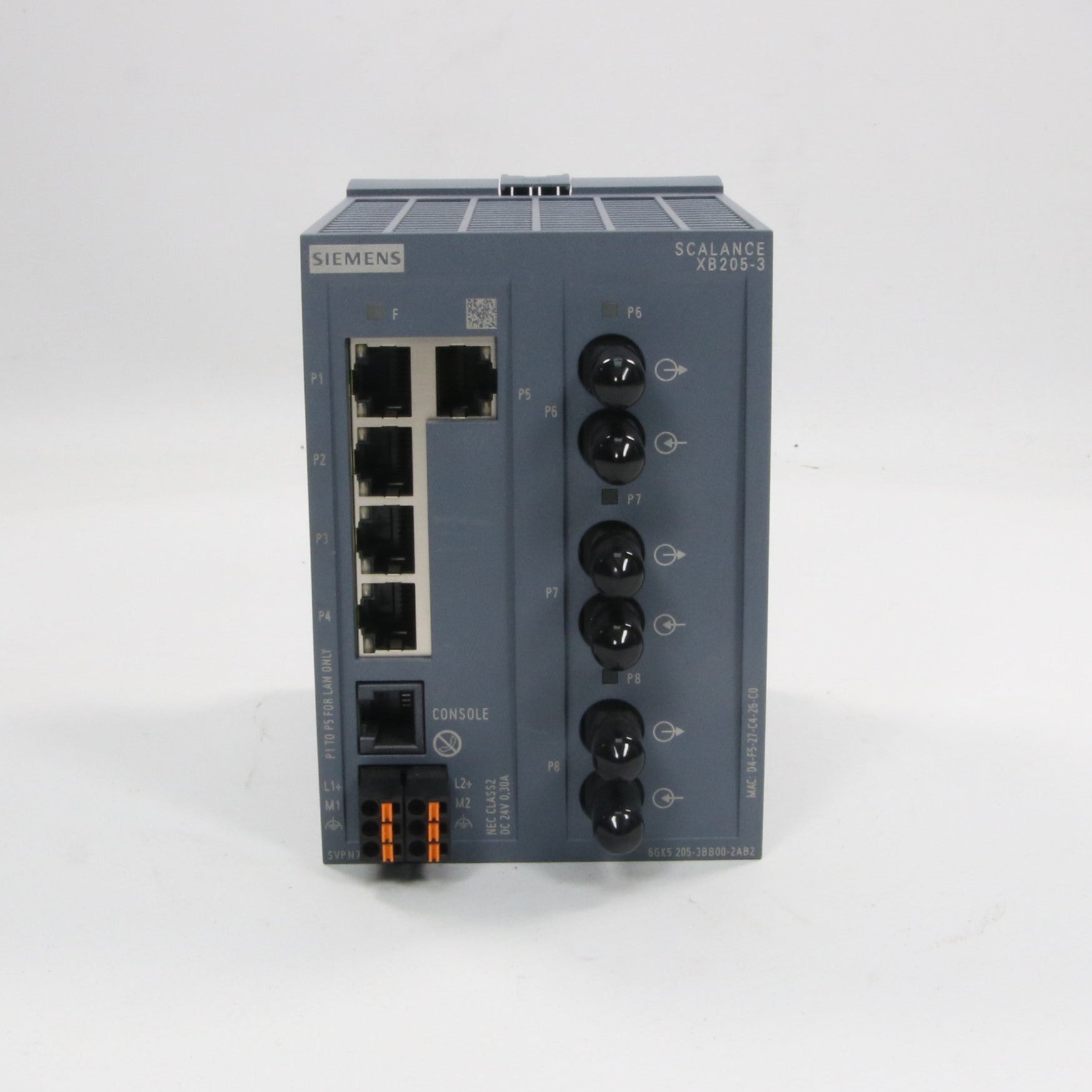 Siemens 6GK5 205 3BB00 2AB2 Ethernet Switch-Managed Ethernet Switch-Used Industrial Parts