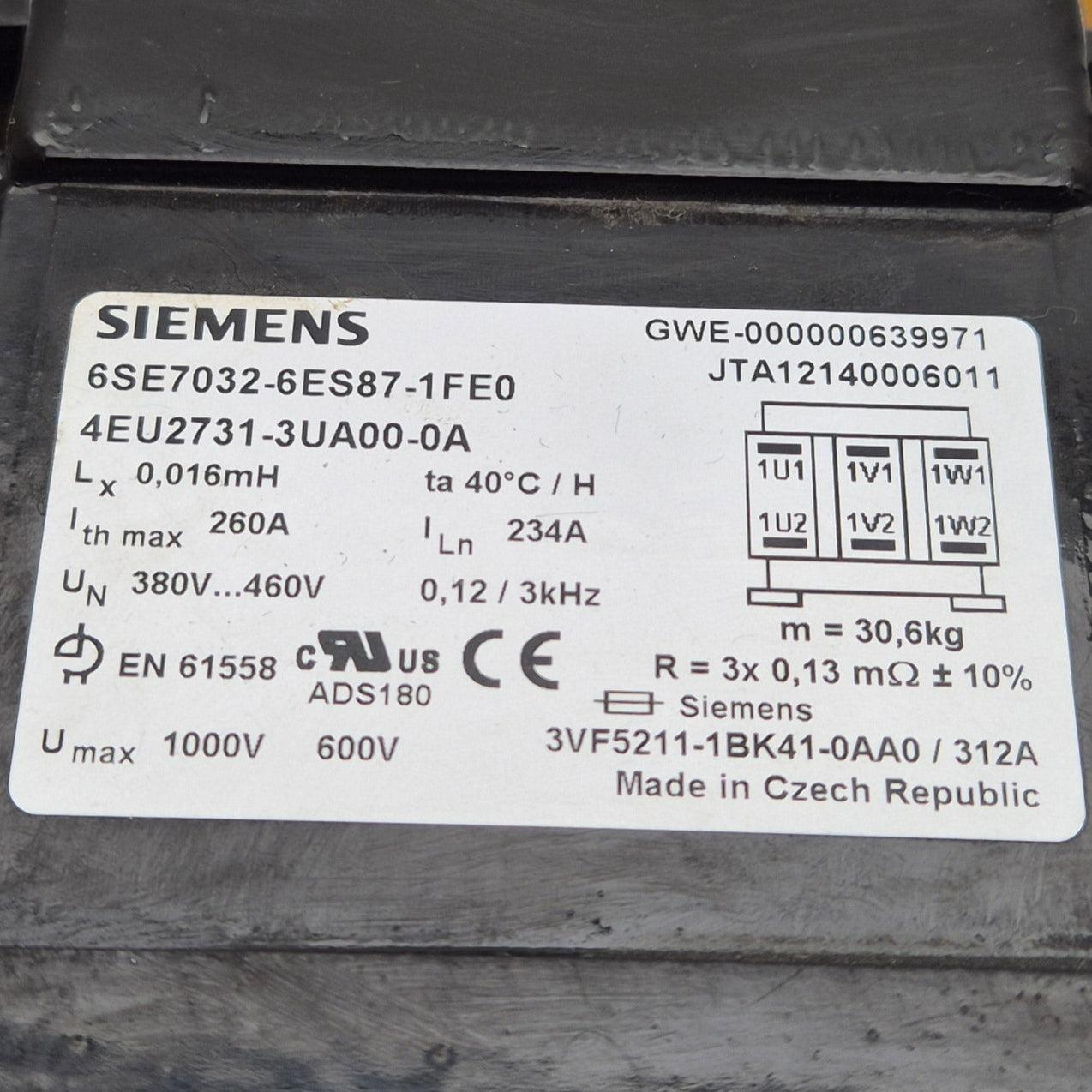 Siemens 6SE7032-6ES87-1FE0 Output Reactor-Output Reactor-Used Industrial Parts