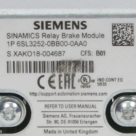 Siemens 6SL3252 0BB00 0AA0 Relay Brake Module-Relay Brake Module-Used Industrial Parts