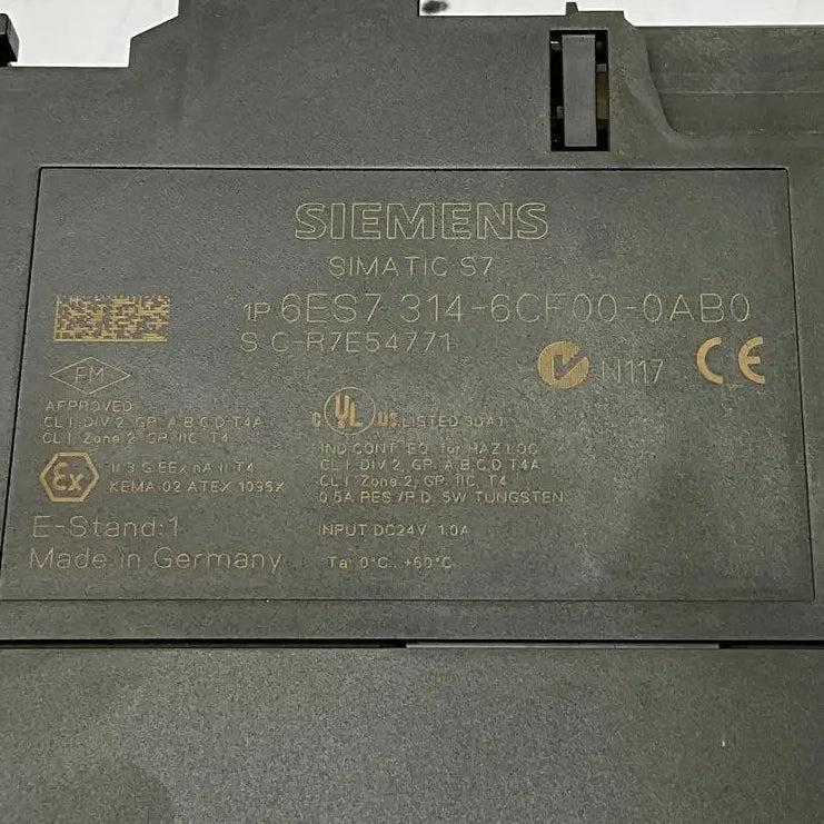 Siemens CPU 314C-2 DP CPU Module - 6ES7 314-6CF00-0AB0-CPU Module-Used Industrial Parts