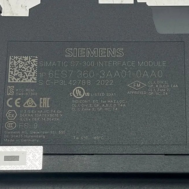 Siemens IM-S IM360 Interface Module - 6ES7 360-3AA01-0AA0-Interface Module-Used Industrial Parts