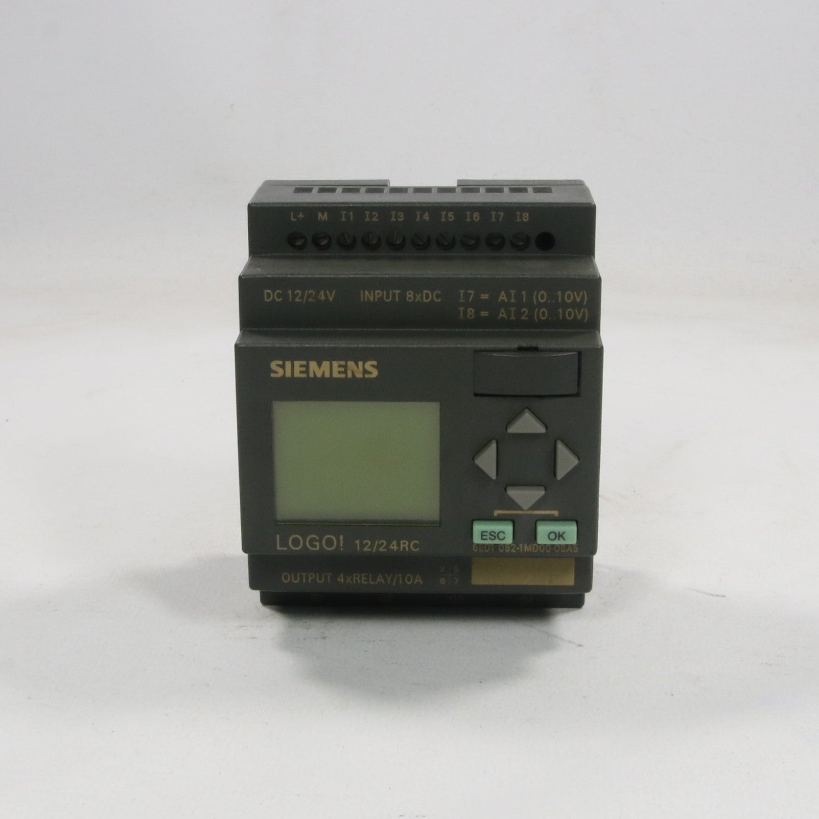 Siemens LOGO! 12/24RC 6ED1 052-1MD00-0BA5 Logic Module-Logic Module-Used Industrial Parts