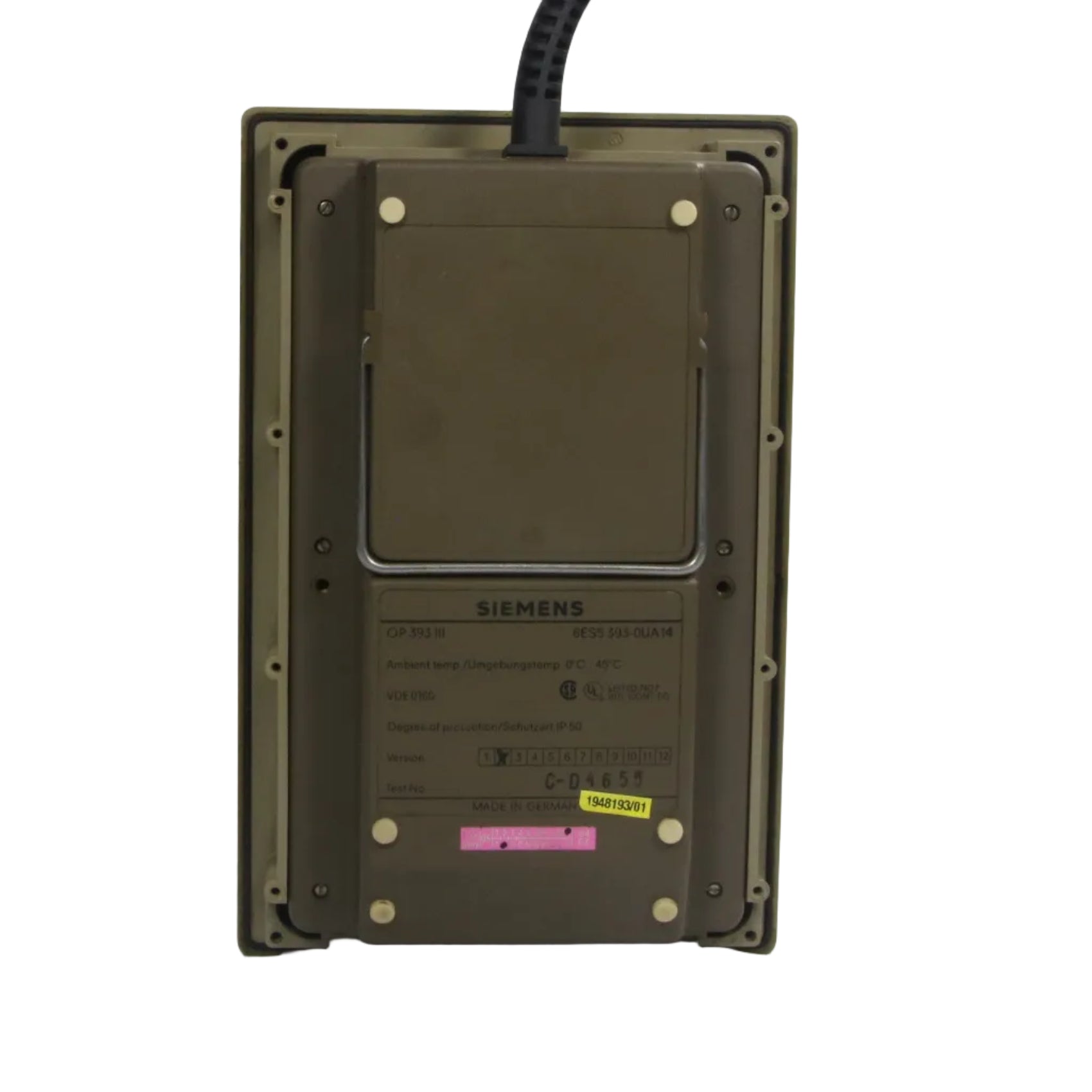Siemens OP 393 III 6ES5 393-0UA14 Operator Panel-Operator Panel-Used Industrial Parts