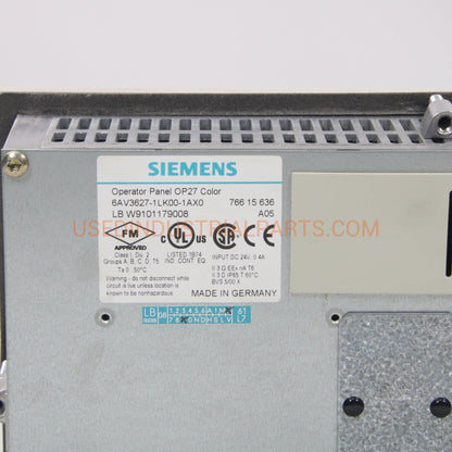 Siemens Operator Panel OP27 Colour-Operator Panel-AC-02-07-Used Industrial Parts