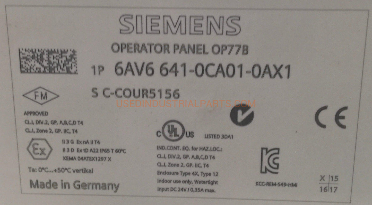 Siemens Operator Panel OP778-Operator Panel-AC-02-06-Used Industrial Parts