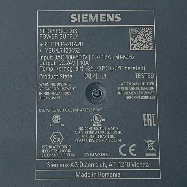 Siemens SITOP PSU300S Primary-Switched Power Supply - 6EP1434-2BA20-Power Supply-Used Industrial Parts