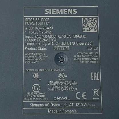 Siemens SITOP PSU300S Primary-Switched Power Supply - 6EP1434-2BA20-Power Supply-Used Industrial Parts