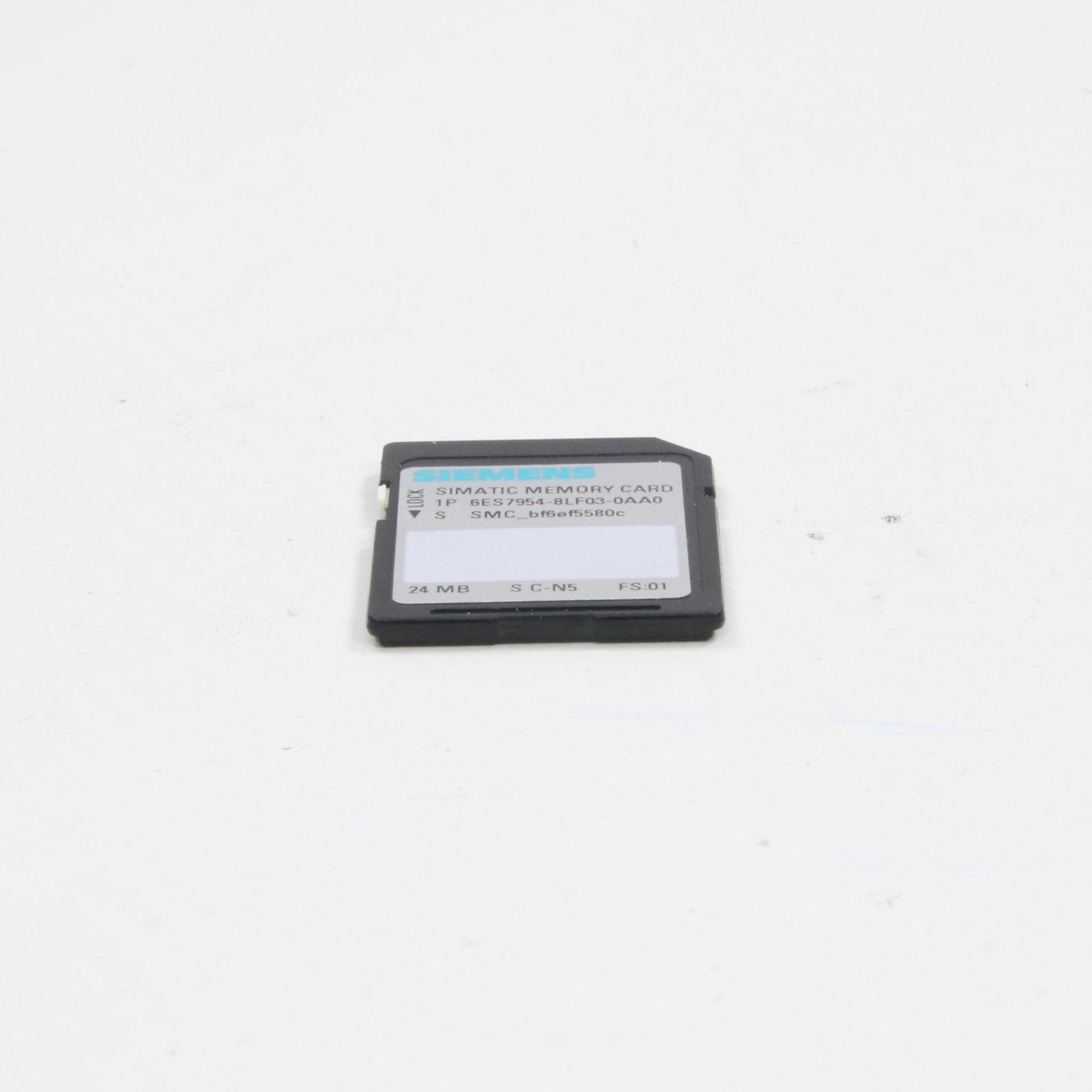 Siemens Simatic 6ES7 954 8LF03 0AA0 24MB SD Memory Card-SD Memory Card-Used Industrial Parts