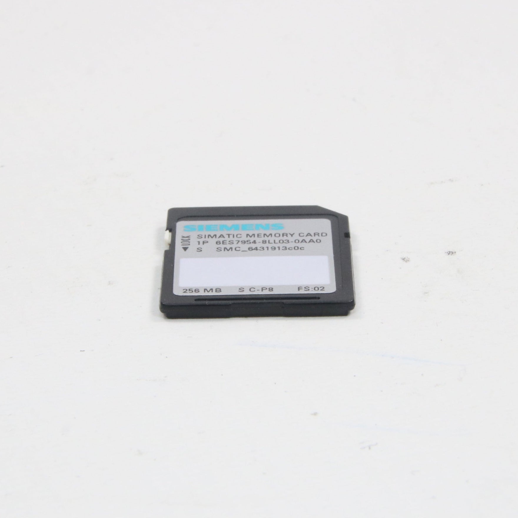 Siemens Simatic 6ES7 954 8LL03 0AA0 256MB SD Memory Card-SD Memory Card-Used Industrial Parts