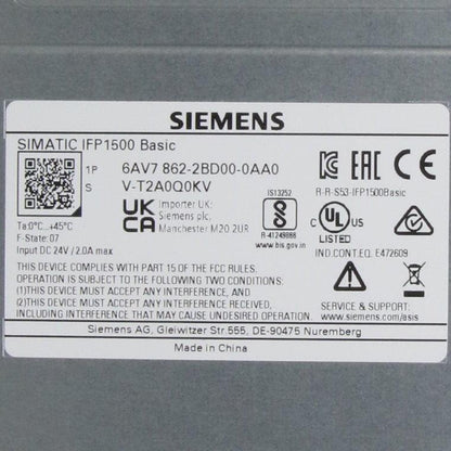 Siemens Simatic IFP1500 6AV7 862-2BD00-0AA0 Flat Panel Monitor-Flat Panel Monitor-Used Industrial Parts