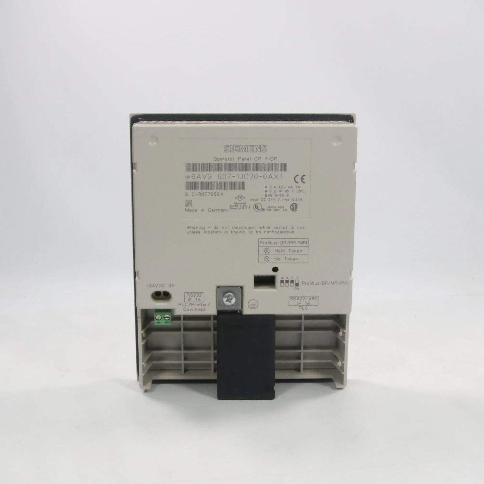 Siemens Simatic OP 7-DP 6AV3 607-1JC20-0AX1 Operator Panel-Operator Panel-Used Industrial Parts