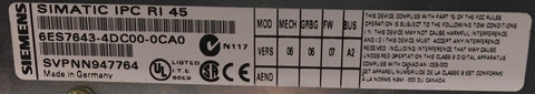 Siemens Simatic RI45 PIII Industrial Computer-Industrial Computer-CA-03-07-Used Industrial Parts