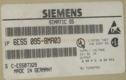 Siemens Simatic S5 95U 6ES5 095-8MA03 Compact Unit-Compact Unit-AD-02-07-Used Industrial Parts