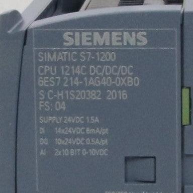 Siemens Simatic S7-1200 Compact CPU Module 6ES7 214-1AG40-0XB0-Compact CPU Module-Used Industrial Parts