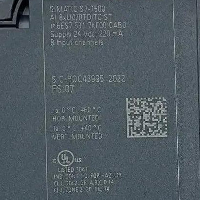Siemens Simatic S7-1500 Analog Input Module - 6ES7 531-7KF00-0AB0-Analog Input Module-Used Industrial Parts