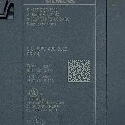 Siemens Simatic S7-1500 Analog Input Module - 6ES7 531-7QF00-0AB0-Analog Input Module-Used Industrial Parts