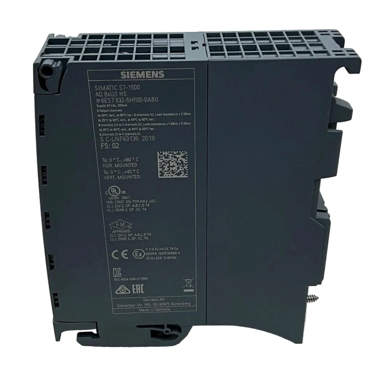 Siemens Simatic S7-1500 Analog Output Module - 6ES7 532-5HF00-0AB0-Analog Output Module-Used Industrial Parts