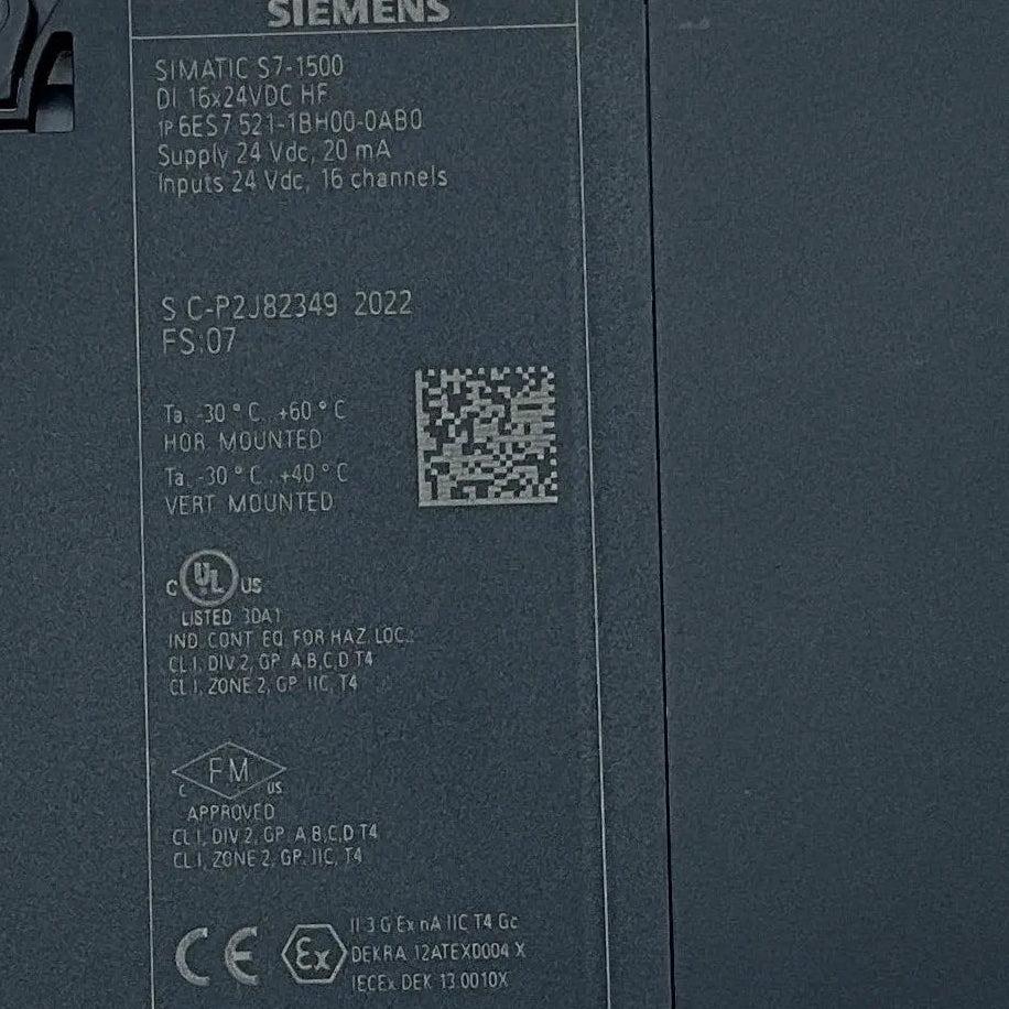 Siemens Simatic S7-1500 Digital Input Module - 6ES7 521-1BH00-0AB0-Digital Input Module-Used Industrial Parts