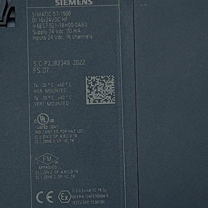 Siemens Simatic S7-1500 Digital Input Module - 6ES7 521-1BH00-0AB0-Digital Input Module-Used Industrial Parts