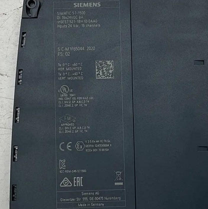 Siemens Simatic S7-1500 Digital Input Module - 6ES7 521-1BH10-0AA0-Digital Input Module-Used Industrial Parts
