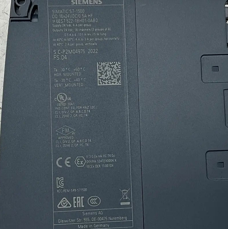 Siemens Simatic S7-1500 Digital Output Module - 6ES7 522-1BH01-0AB0-Digital Output Module-Used Industrial Parts