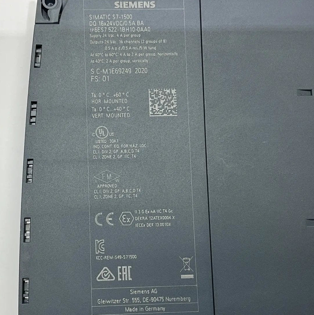 Siemens Simatic S7-1500 Digital Output Module - 6ES7 522-1BH10-0AA0-Digital Output Module-Used Industrial Parts