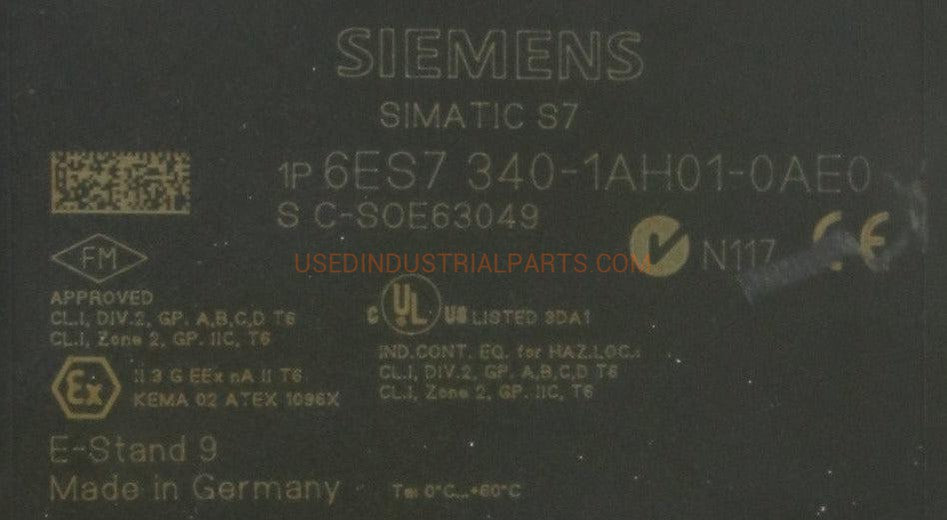 Siemens Simatic S7 Communication Module 6ES7 340-1AH01-0AE0-Communication Module-AD-03-07-Used Industrial Parts