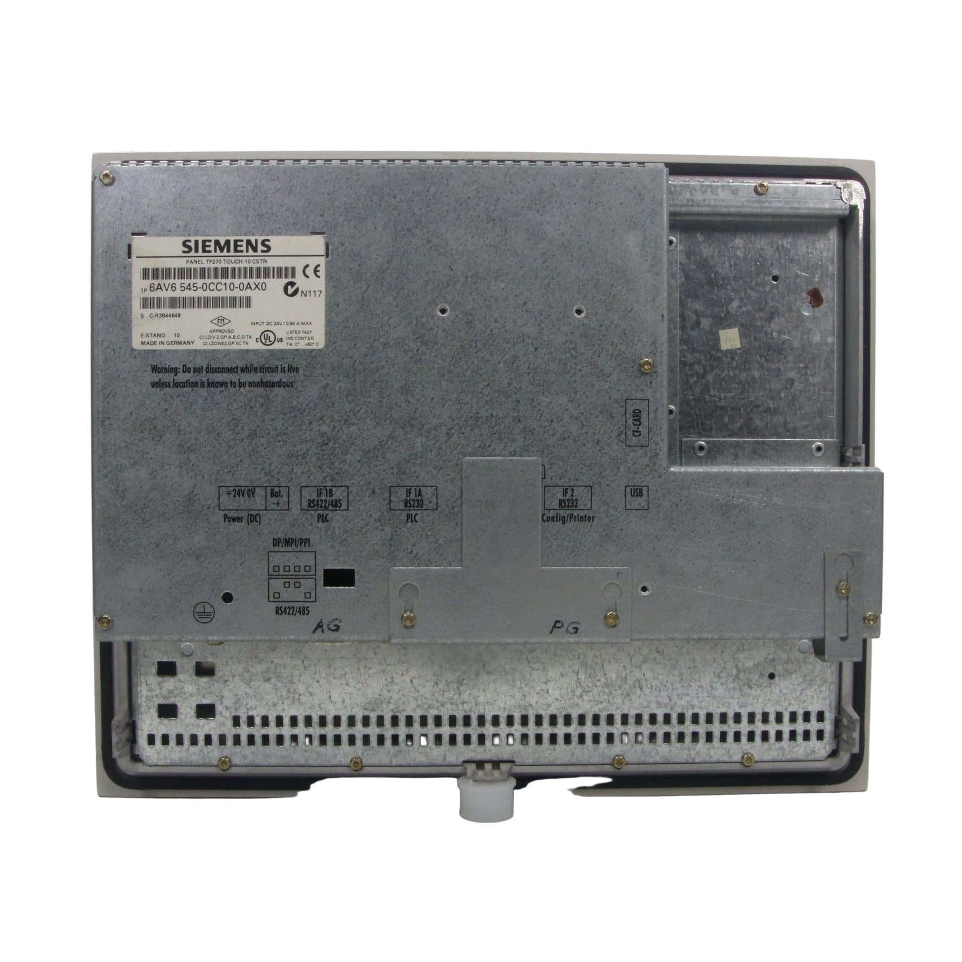 Siemens Simatic TP270 Touch Panel - 6AV6 545-0CC10-0AX0-Touch Panel-Used Industrial Parts