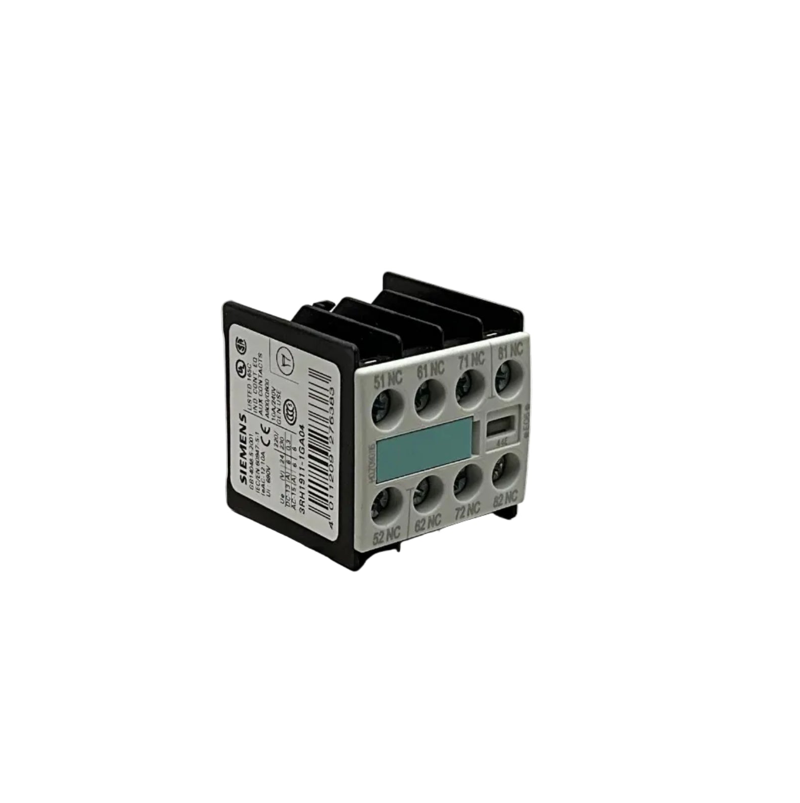 Siemens Sirius 3RH1911-1GA04 Auxiliary Switch Block-Auxiliary Contact Block-01-AA-06-06-06-6152429855854-Used Industrial Parts