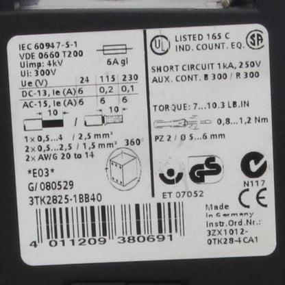 Siemens Sirius 3TK2825 1BB40 Safety Relay-Safety Relay-Used Industrial Parts