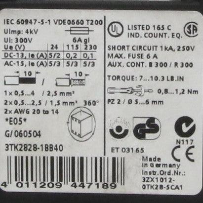 Siemens Sirius 3TK2828-1BB40 Safety Relay-Safety Relay-Used Industrial Parts