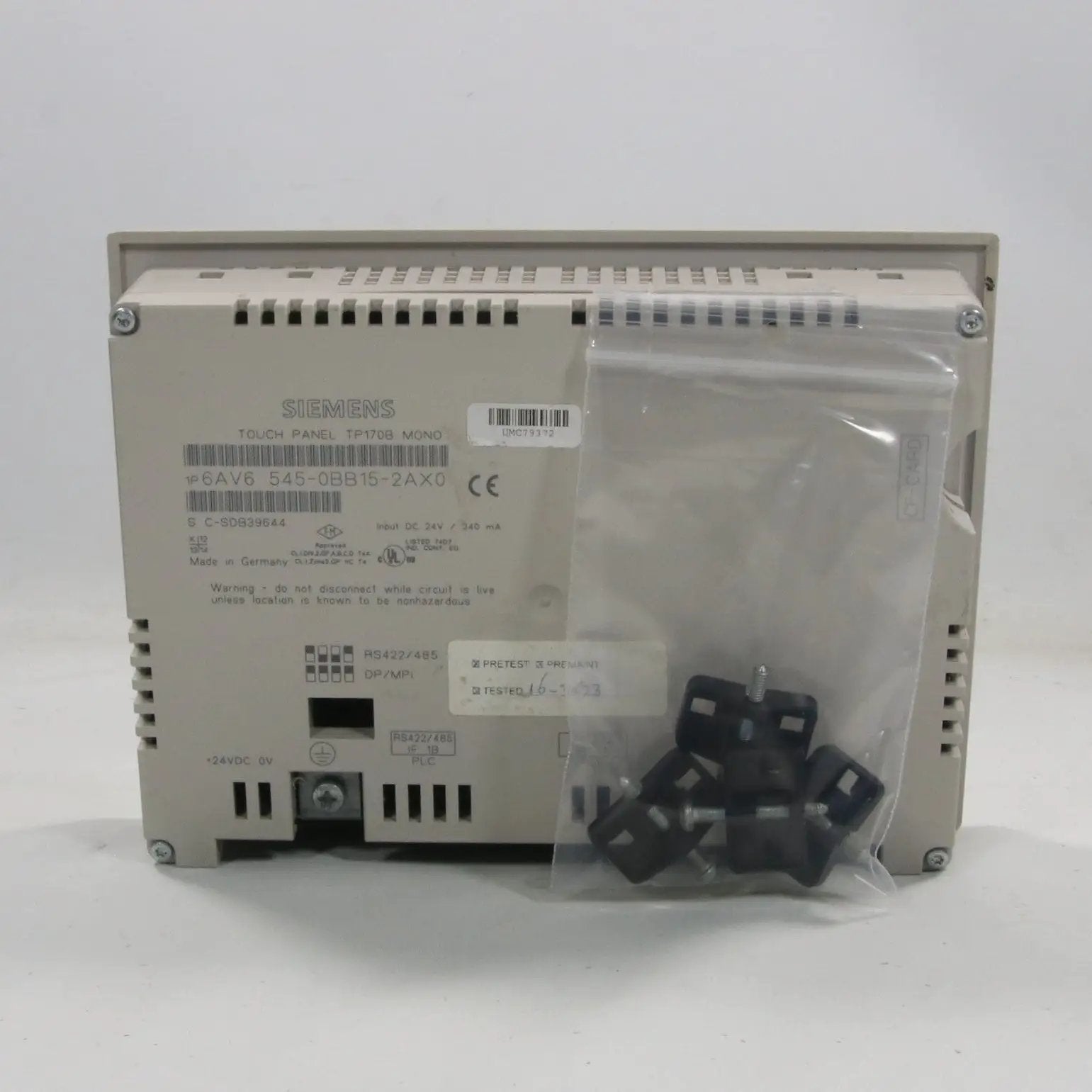 Siemens TP170B Touch Panel - 6AV6 545-0BB15-2AX0-Touch Panel-Used Industrial Parts