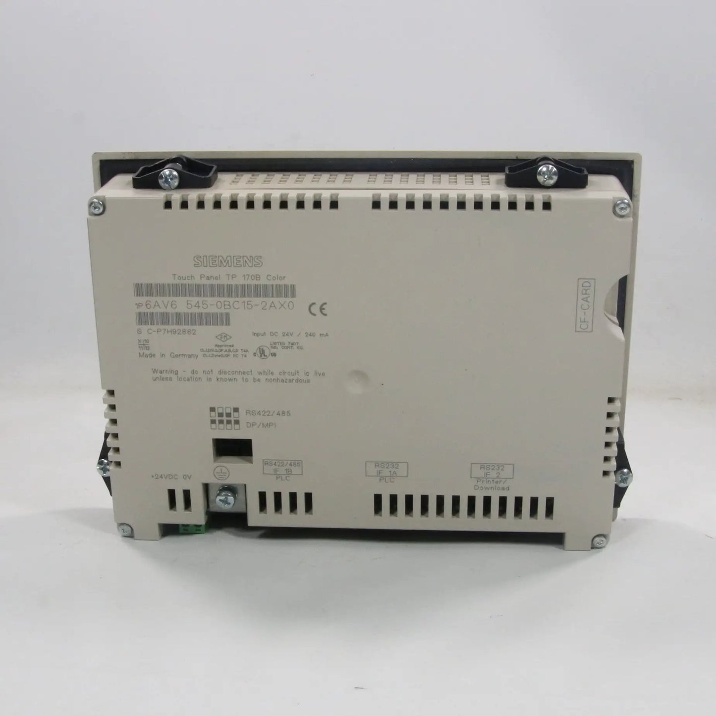 Siemens TP170B Touch Panel - 6AV6 545-0BC15-2AX0-Touch Panel-Used Industrial Parts
