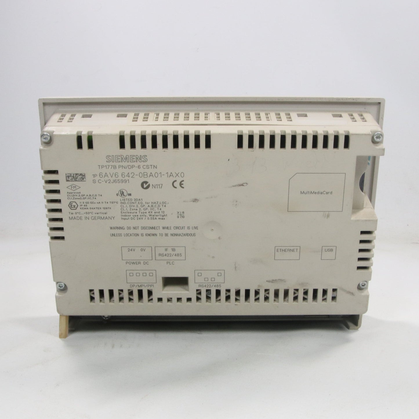 Siemens TP177B PN/DP-6 CSTN Touch Panel - 6AV6 642-0BA01-1AX0-Touch Panel-Used Industrial Parts