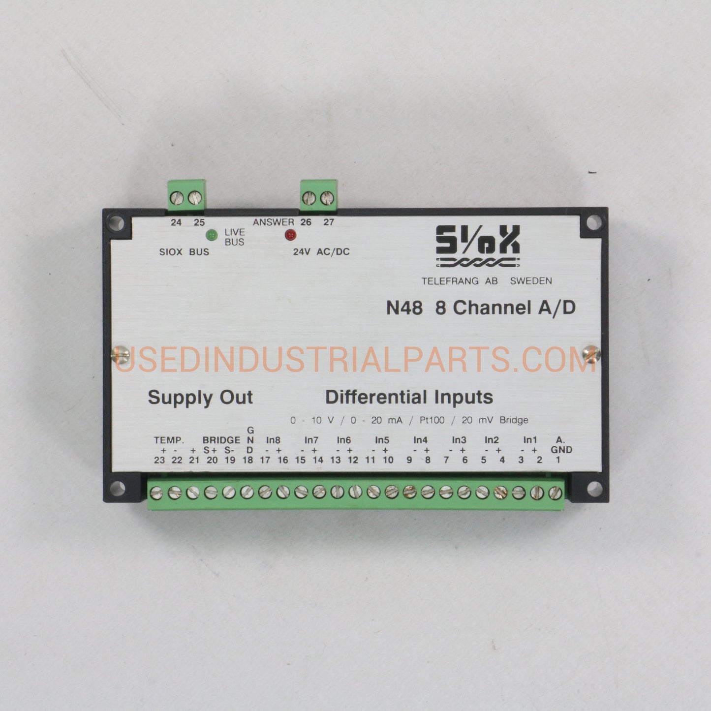 Siox N48 8 Channel A/D Bus-Input/Output Module-AD-05-05-Used Industrial Parts