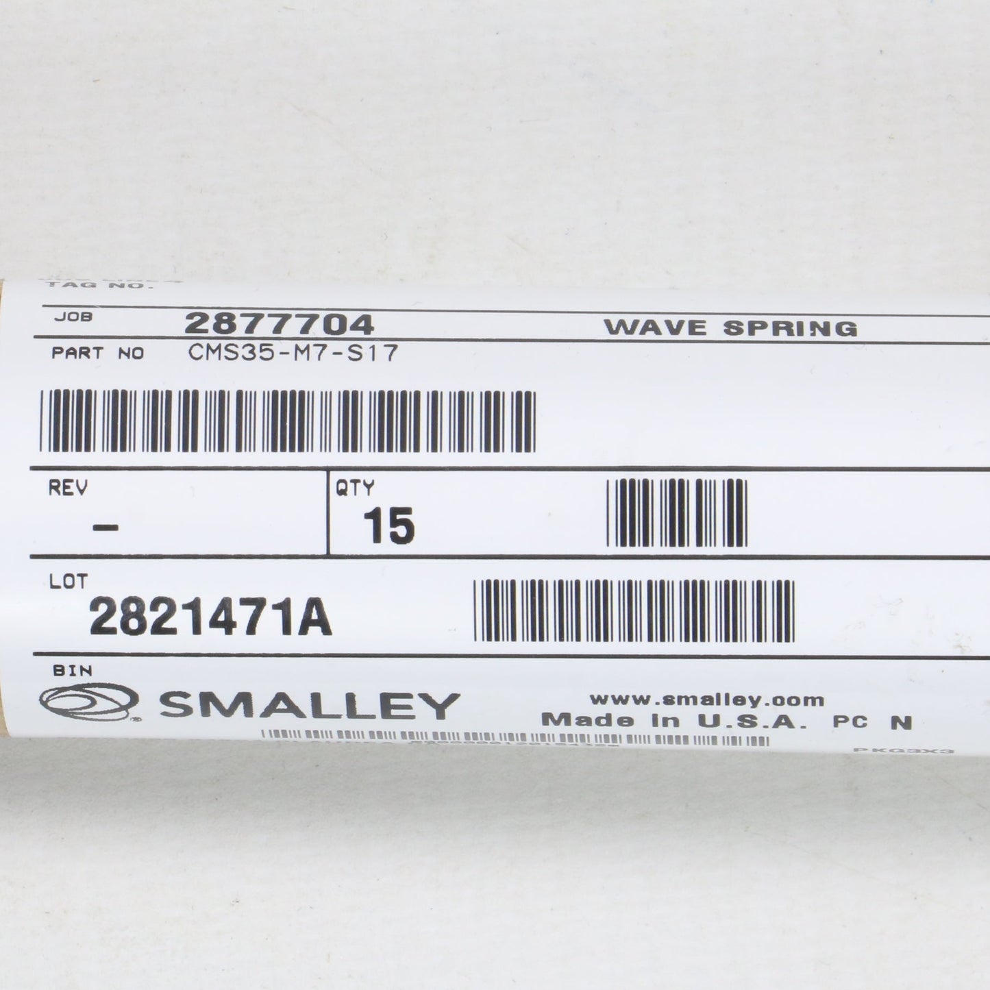 Smalley CMS35-H5-S17 Wave Spring x 15pcs-Wave Spring-Used Industrial Parts