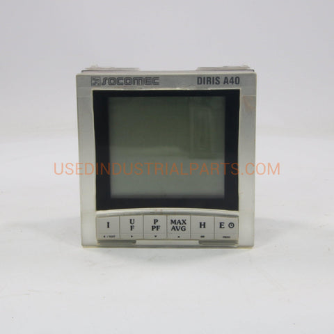 Image of Socomec Diris A40 Panel Meter-Electric Components-AC-01-07-Used Industrial Parts
