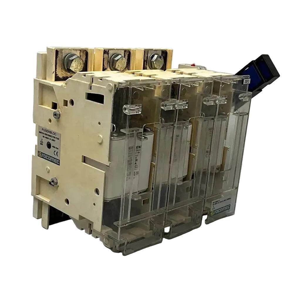 Socomec Fuserbloc Fuse Combination Switch - 400A-Fuse Combination Switch-CC-06-01-04-6152430171172-Used Industrial Parts