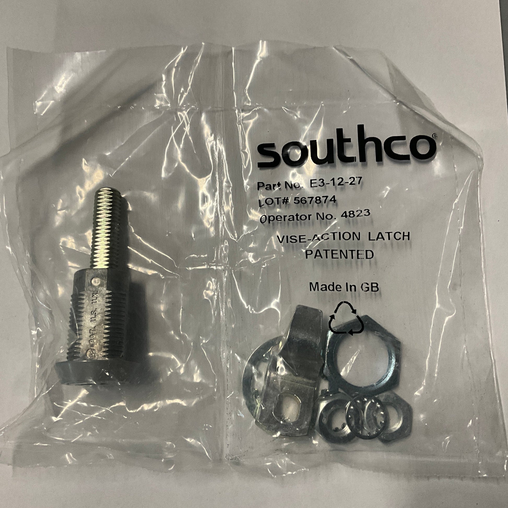 Southco E3-12-27 Vise Action Compression Latch-Compression Latch-Used Industrial Parts
