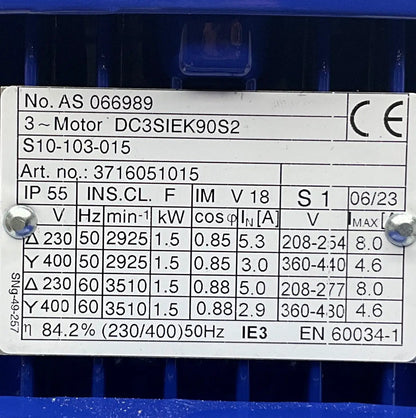 Speck Pumpen IN-VB 4-90-11F-3A5-015 Vertical Multistage In-line Centrifugal Pump-Vertical Multistage In-line Centrifugal Pump-Used Industrial Parts