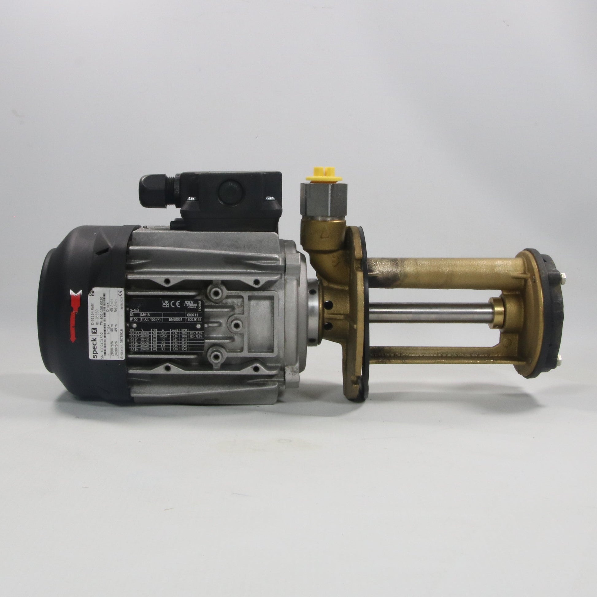 Speck Pumpen TM-601-150.0020 Vertical Immersible Pump-Immersible Pump-Used Industrial Parts