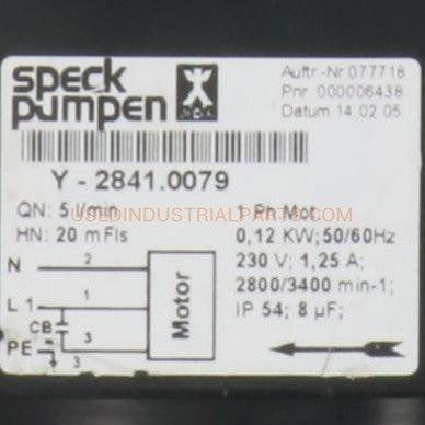 Speck Pumpen Y 2841 0079 Pump-Pump-DB-04-01-01-Used Industrial Parts