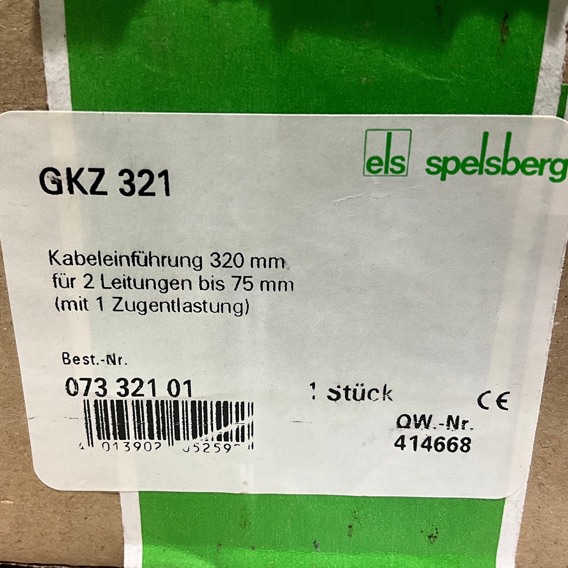 Spelsberg GKZ 321 Cable Entry-Cable Entry-Used Industrial Parts