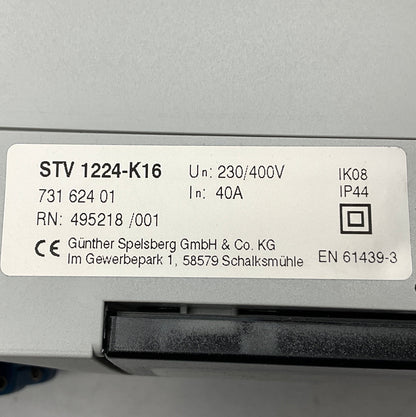 Spelsberg STV 1224-K16 Socket Outlet Combination-Socket Outlet Combination-Used Industrial Parts